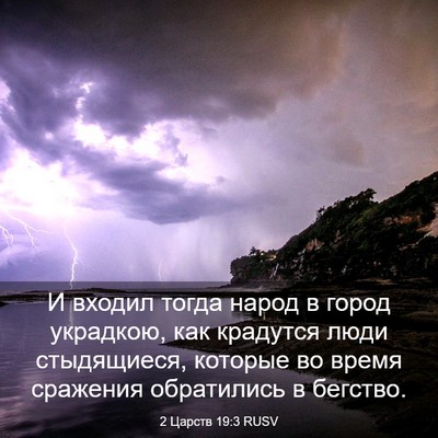 Picture 03 - 2 Царств 19:3 RUSV - И входил тогда народ в - Bible Verse Picture