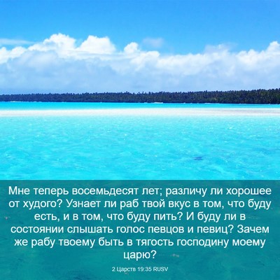 Picture 03 - 2 Царств 19:35 RUSV - Мне теперь восемьдесят - Bible Verse Picture