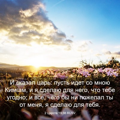 Picture 03 - 2 Царств 19:38 RUSV - И сказал царь: пусть идет - Bible Verse Picture