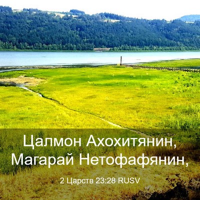 Picture 03 - 2 Царств 23:28 RUSV - Цалмон Ахохитянин, Магарай - Bible Verse Picture