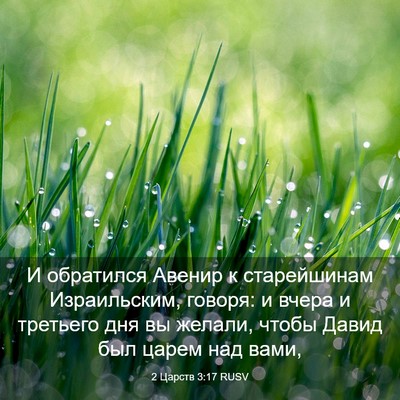 Picture 03 - 2 Царств 3:17 RUSV - И обратился Авенир к - Bible Verse Picture