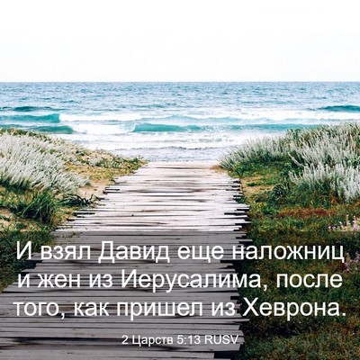 Picture 03 - 2 Царств 5:13 RUSV - И взял Давид еще наложниц и - Bible Verse Picture