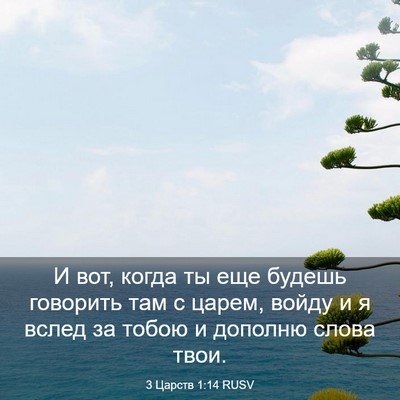 Picture 03 - 3 Царств 1:14 RUSV - И вот, когда ты еще будешь - Bible Verse Picture