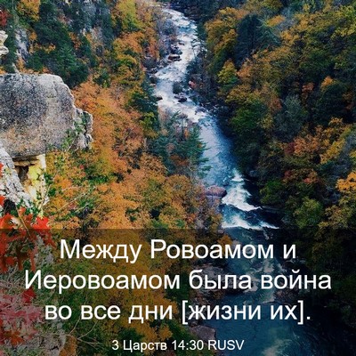 Picture 03 - 3 Царств 14:30 RUSV - Между Ровоамом и - Bible Verse Picture
