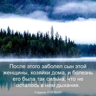 Picture 03 - 3 Царств 17:17 RUSV - После этого заболел сын - Bible Verse Picture