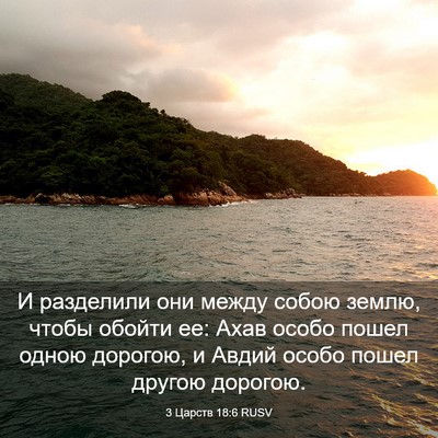 Picture 03 - 3 Царств 18:6 RUSV - И разделили они между - Bible Verse Picture