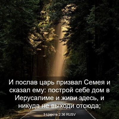 Picture 03 - 3 Царств 2:36 RUSV - И послав царь призвал - Bible Verse Picture