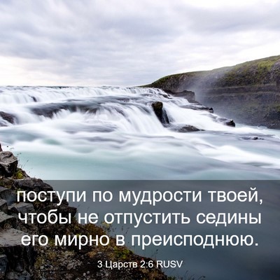 Picture 03 - 3 Царств 2:6 RUSV - поступи по мудрости твоей, - Bible Verse Picture