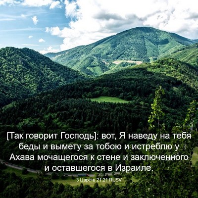 Picture 03 - 3 Царств 21:21 RUSV - [Так говорит Господь]: вот, - Bible Verse Picture