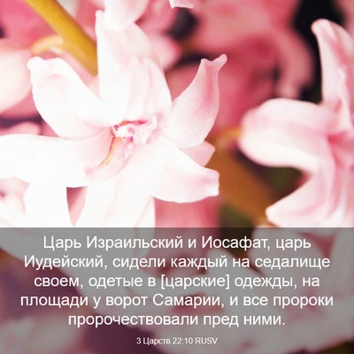 Picture 03 - 3 Царств 22:10 RUSV - Царь Израильский и - Bible Verse Picture