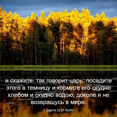 Picture 03 - 3 Царств 22:27 RUSV - и скажите: так говорит - Bible Verse Picture