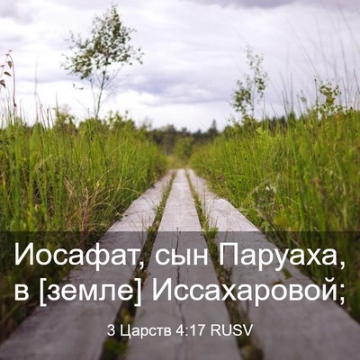 Picture 03 - 3 Царств 4:17 RUSV - Иосафат, сын Паруаха, в - Bible Verse Picture