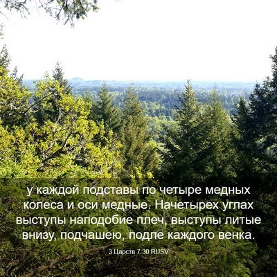 Picture 03 - 3 Царств 7:30 RUSV - у каждой подставы по - Bible Verse Picture