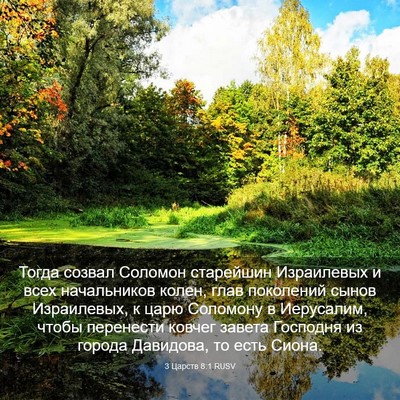 Picture 03 - 3 Царств 8:1 RUSV - Тогда созвал Соломон - Bible Verse Picture