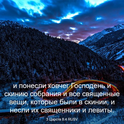 Picture 03 - 3 Царств 8:4 RUSV - и понесли ковчег Господень - Bible Verse Picture