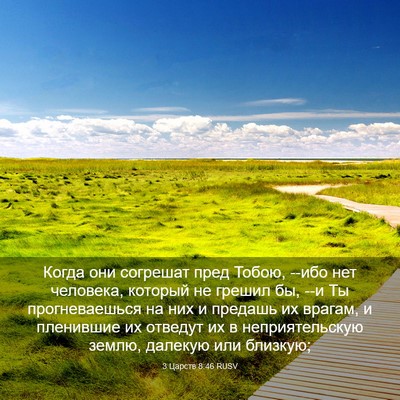 Picture 03 - 3 Царств 8:46 RUSV - Когда они согрешат пред - Bible Verse Picture