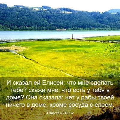 Picture 03 - 4 Царств 4:2 RUSV - И сказал ей Елисей: что мне - Bible Verse Picture