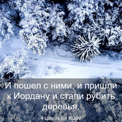 Picture 03 - 4 Царств 6:4 RUSV - И пошел с ними, и пришли к - Bible Verse Picture