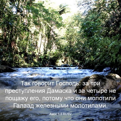 Picture 03 - Амос 1:3 RUSV - Так говорит Господь: за три - Bible Verse Picture