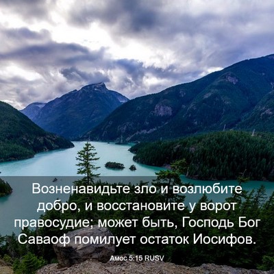 Picture 03 - Амос 5:15 RUSV - Возненавидьте зло и - Bible Verse Picture