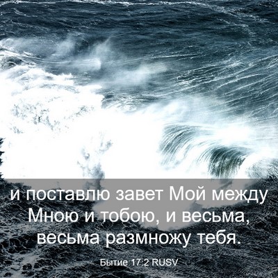 Picture 03 - Бытие 17:2 RUSV - и поставлю завет Мой между - Bible Verse Picture