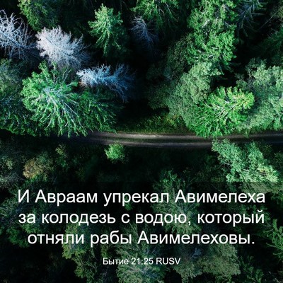 Picture 03 - Бытие 21:25 RUSV - И Авраам упрекал Авимелеха - Bible Verse Picture