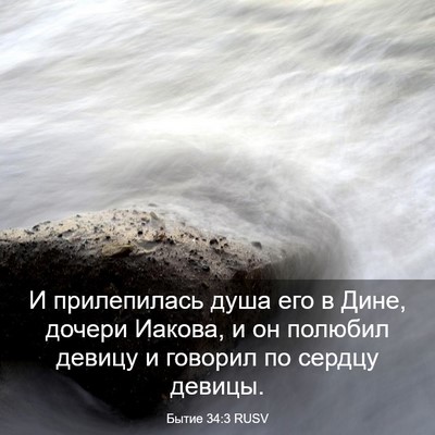Picture 03 - Бытие 34:3 RUSV - И прилепилась душа его в - Bible Verse Picture