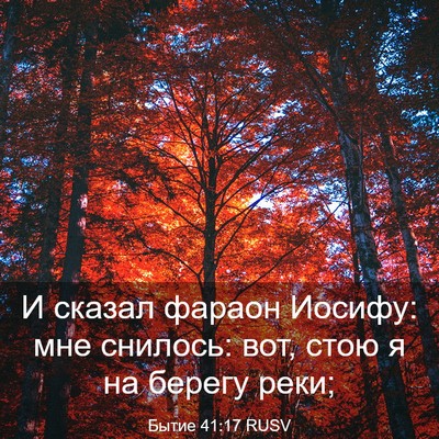 Picture 03 - Бытие 41:17 RUSV - И сказал фараон Иосифу: мне - Bible Verse Picture