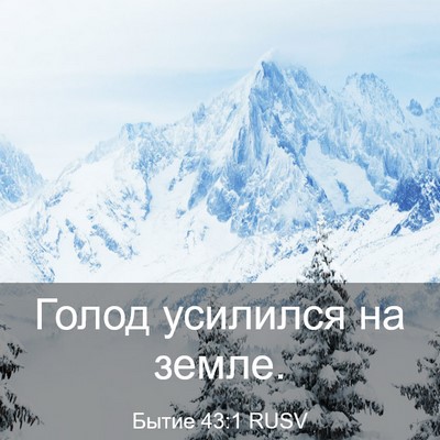 Picture 03 - Бытие 43:1 RUSV - Голод усилился на - Bible Verse Picture