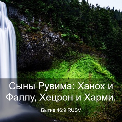 Picture 03 - Бытие 46:9 RUSV - Сыны Рувима: Ханох и Фаллу, - Bible Verse Picture