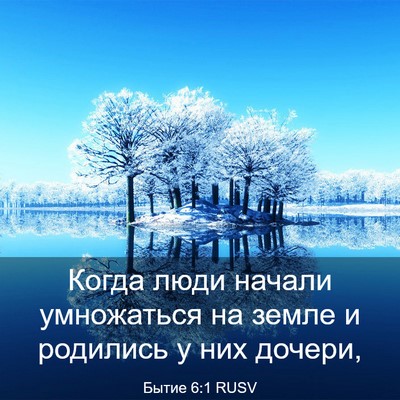 Picture 03 - Бытие 6:1 RUSV - Когда люди начали - Bible Verse Picture