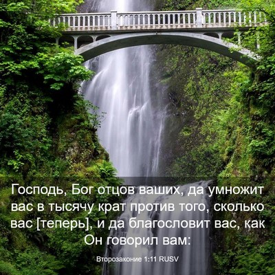 Picture 03 - Второзаконие 1:11 RUSV - Господь, Бог отцов ваших, - Bible Verse Picture