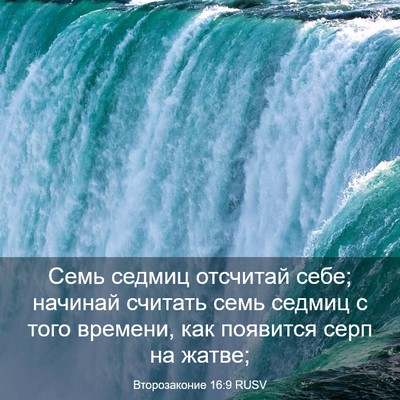 Picture 03 - Второзаконие 16:9 RUSV - Семь седмиц отсчитай себе; - Bible Verse Picture