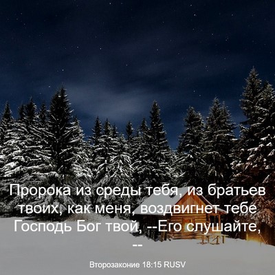 Picture 03 - Второзаконие 18:15 RUSV - Пророка из среды тебя, из - Bible Verse Picture