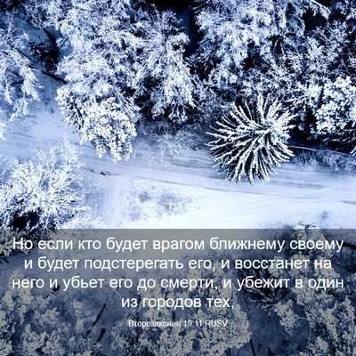 Picture 03 - Второзаконие 19:11 RUSV - Но если кто будет врагом - Bible Verse Picture