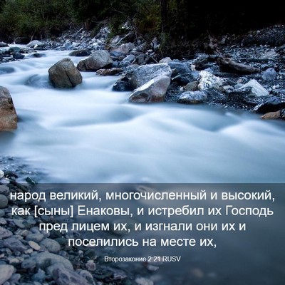 Picture 03 - Второзаконие 2:21 RUSV - народ великий, - Bible Verse Picture