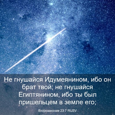 Picture 03 - Второзаконие 23:7 RUSV - Не гнушайся Идумеянином, - Bible Verse Picture