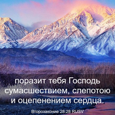 Picture 03 - Второзаконие 28:28 RUSV - поразит тебя Господь - Bible Verse Picture