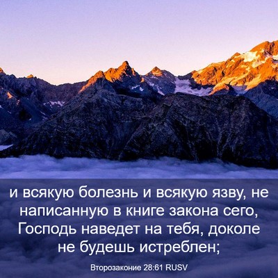 Picture 03 - Второзаконие 28:61 RUSV - и всякую болезнь и всякую - Bible Verse Picture