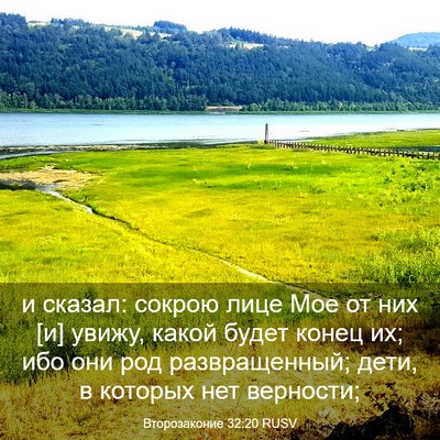 Picture 03 - Второзаконие 32:20 RUSV - и сказал: сокрою лице Мое - Bible Verse Picture