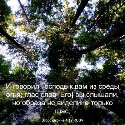 Picture 03 - Второзаконие 4:12 RUSV - И говорил Господь к вам из - Bible Verse Picture