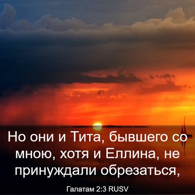 Picture 03 - Галатам 2:3 RUSV - Но они и Тита, бывшего со - Bible Verse Picture