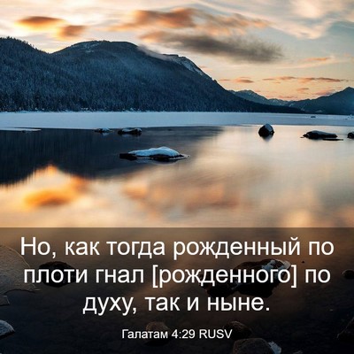 Picture 03 - Галатам 4:29 RUSV - Но, как тогда рожденный по - Bible Verse Picture