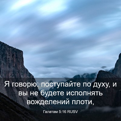 Picture 03 - Галатам 5:16 RUSV - Я говорю: поступайте по - Bible Verse Picture