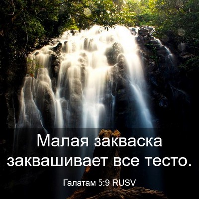 Picture 03 - Галатам 5:9 RUSV - Малая закваска - Bible Verse Picture