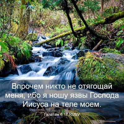Picture 03 - Галатам 6:17 RUSV - Впрочем никто не отягощай - Bible Verse Picture