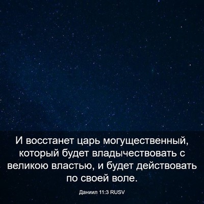 Picture 03 - Даниил 11:3 RUSV - И восстанет царь - Bible Verse Picture