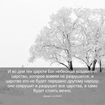 Picture 03 - Даниил 2:44 RUSV - И во дни тех царств Бог - Bible Verse Picture