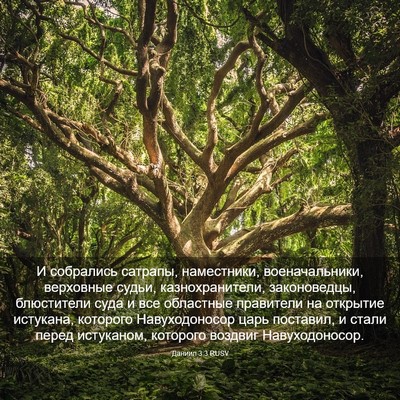 Picture 03 - Даниил 3:3 RUSV - И собрались сатрапы, - Bible Verse Picture