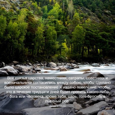 Picture 03 - Даниил 6:7 RUSV - Все князья царства, - Bible Verse Picture
